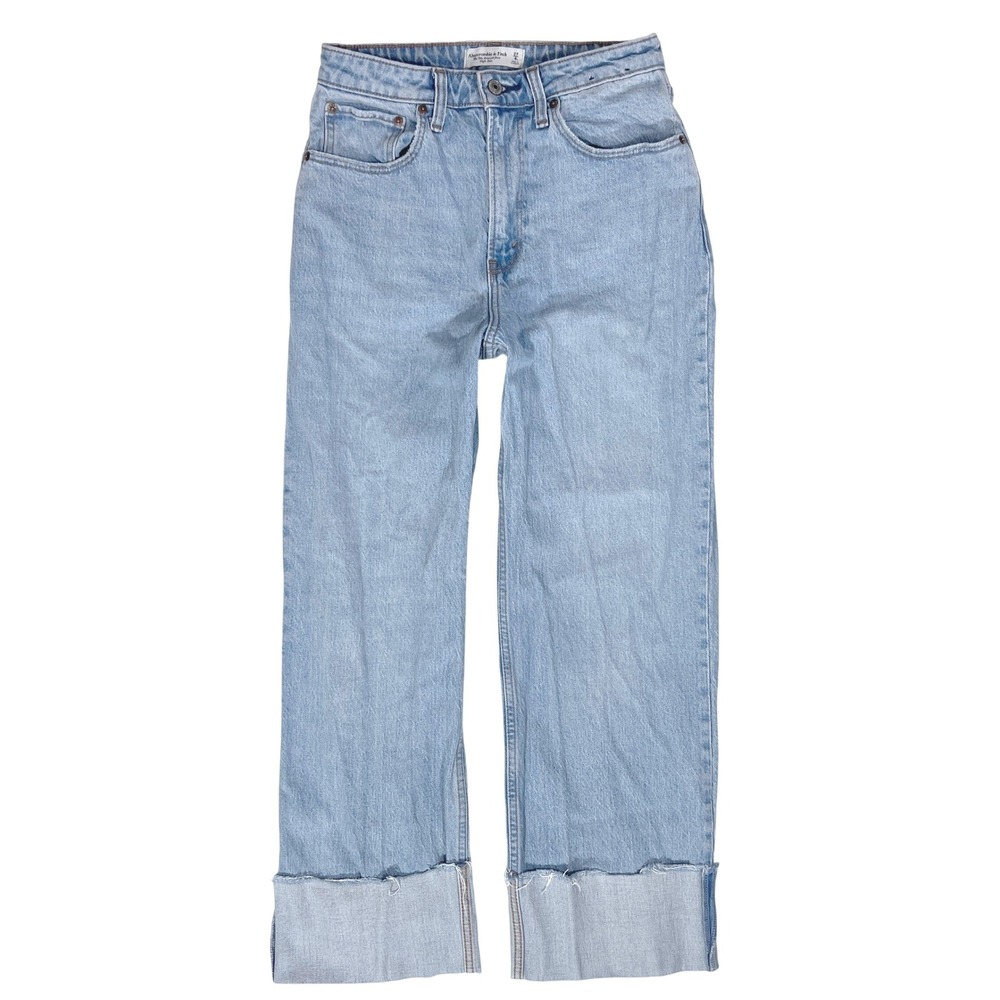 Abercrombie 90s Relaxed Jeans 27 4 S Curve Love High Rise Mall Baggy Wide Y2K